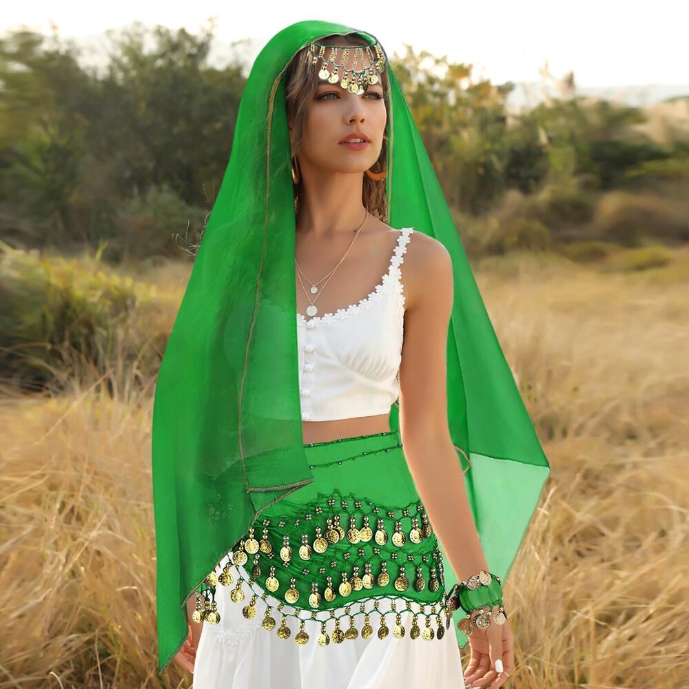 3271 4 Pcs Belly Dance Outfit Sets, Belly Dance C… - image 6